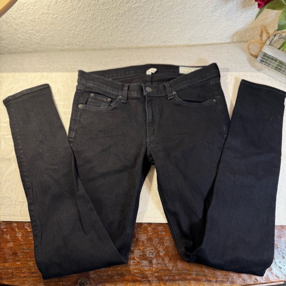 Rag & Bone Coated Black Skinny Jean Size 30. Cut 7195 - Picture 2 of 12